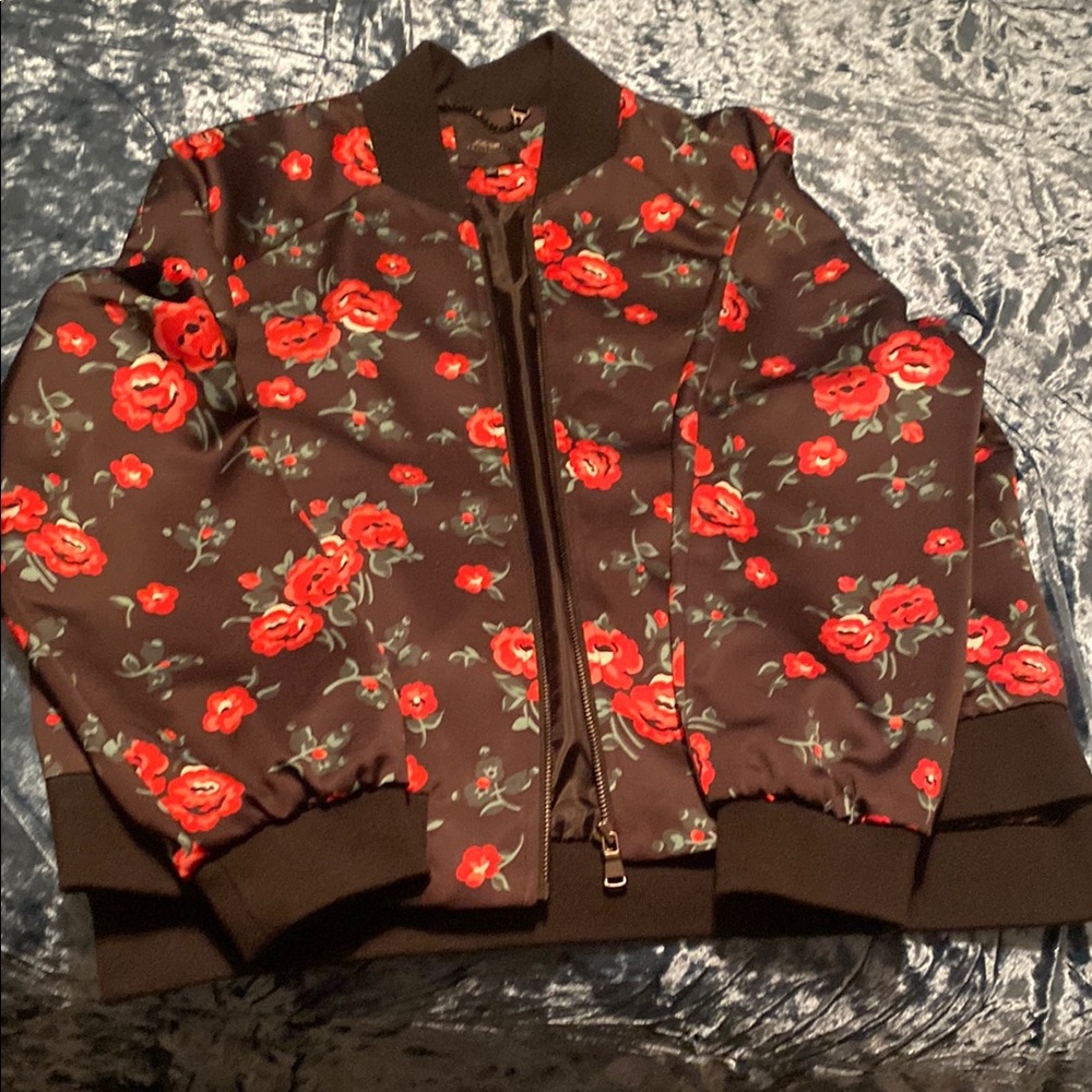 Floral Bomber Jacket